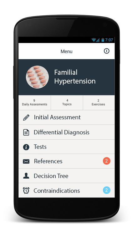 A screenshot of the decision support tool